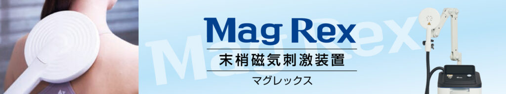 着衣の上から体内に刺激を与える末梢磁気刺激装置マグレックス 着衣の上から体内に刺激を与える末梢磁気刺激装置マグレックス